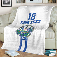Custom El Salvador Football Blanket La Selecta Sporty Style - Wonder Print Shop