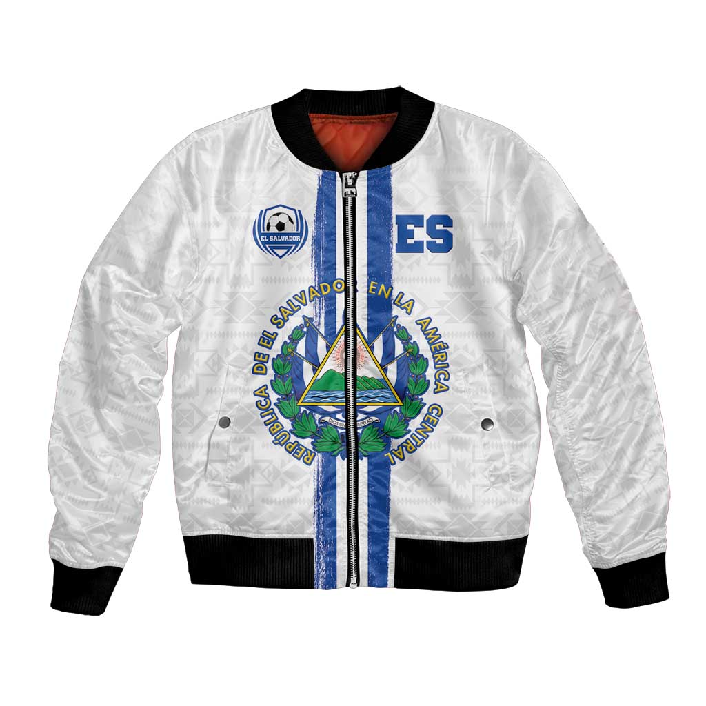 Custom El Salvador Football Bomber Jacket La Selecta Sporty Style - Wonder Print Shop