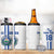 Custom El Salvador Football 4 in 1 Can Cooler Tumbler La Selecta Sporty Style - Wonder Print Shop