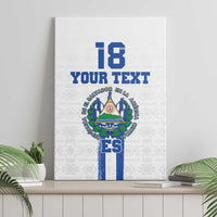 Custom El Salvador Football Canvas Wall Art La Selecta Sporty Style - Wonder Print Shop