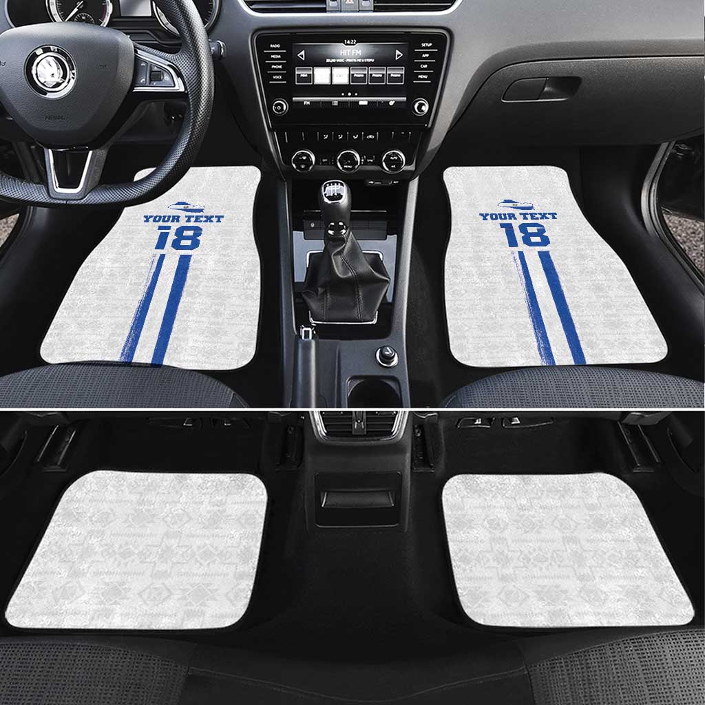 Custom El Salvador Football Car Mats La Selecta Sporty Style - Wonder Print Shop