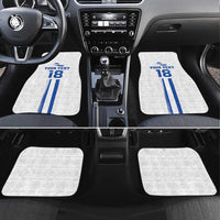 Custom El Salvador Football Car Mats La Selecta Sporty Style - Wonder Print Shop