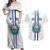 Custom El Salvador Football Couples Matching Off Shoulder Maxi Dress and Hawaiian Shirt La Selecta Sporty Style - Wonder Print Shop