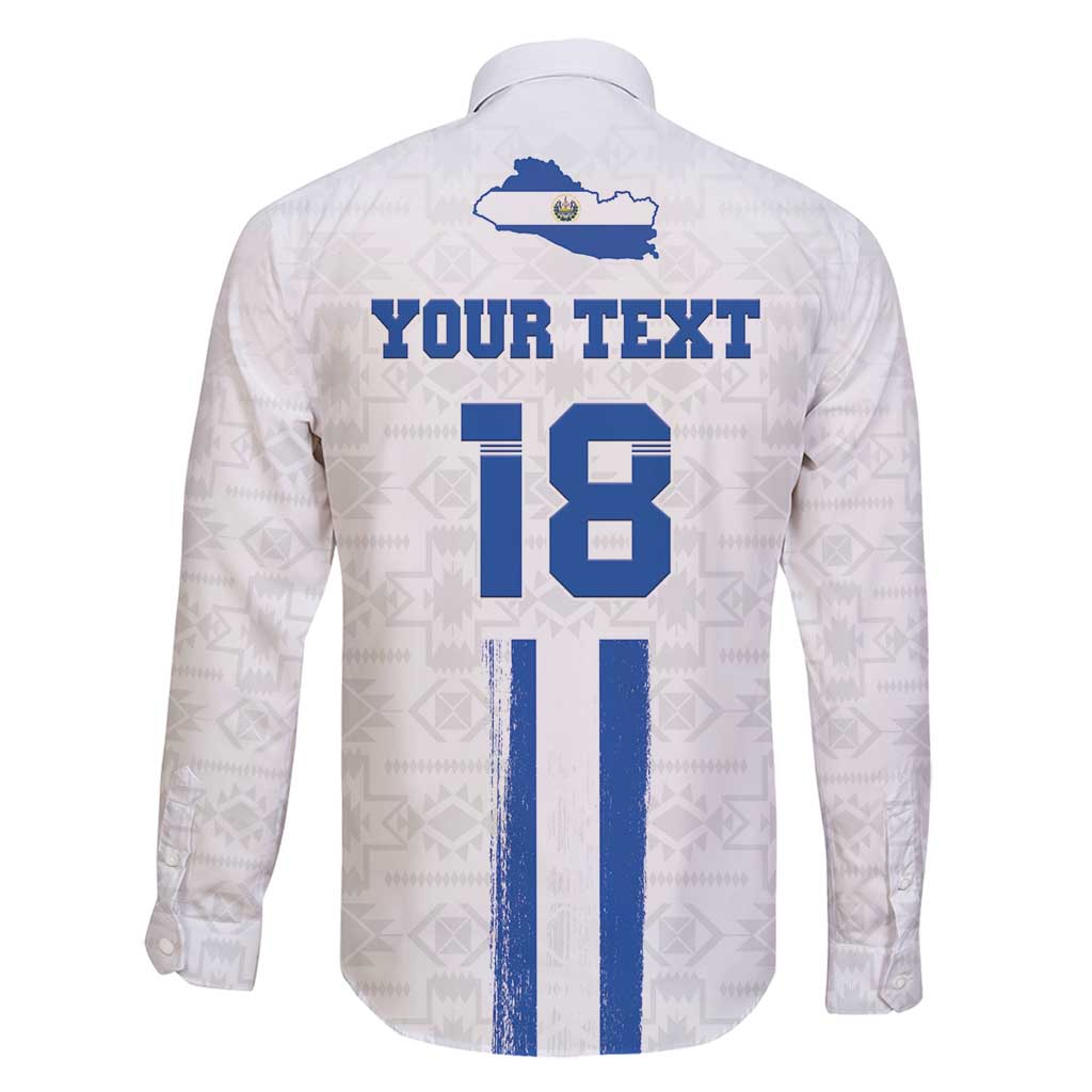 Custom El Salvador Football Family Matching Long Sleeve Bodycon Dress and Hawaiian Shirt La Selecta Sporty Style - Wonder Print Shop