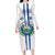 Custom El Salvador Football Family Matching Long Sleeve Bodycon Dress and Hawaiian Shirt La Selecta Sporty Style - Wonder Print Shop
