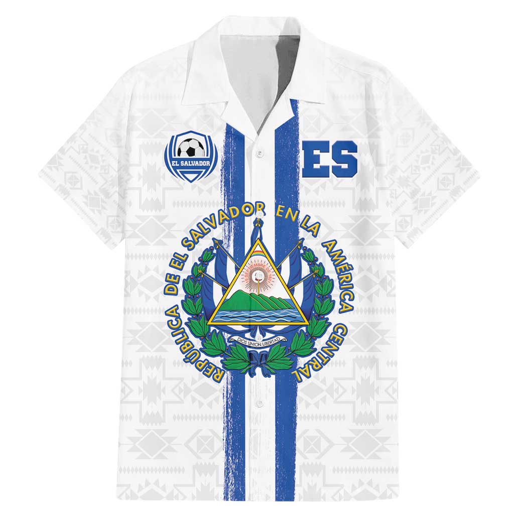 Custom El Salvador Football Family Matching Mermaid Dress and Hawaiian Shirt La Selecta Sporty Style - Wonder Print Shop