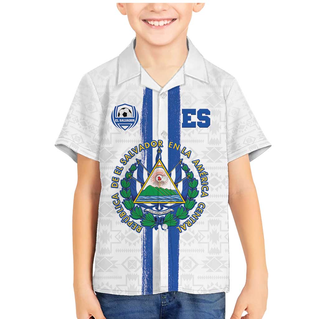 Custom El Salvador Football Family Matching Mermaid Dress and Hawaiian Shirt La Selecta Sporty Style - Wonder Print Shop