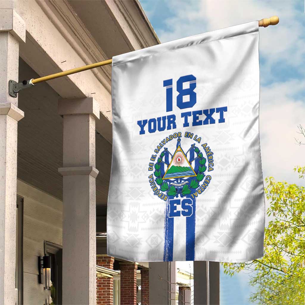 Custom El Salvador Football Garden Flag La Selecta Sporty Style - Wonder Print Shop