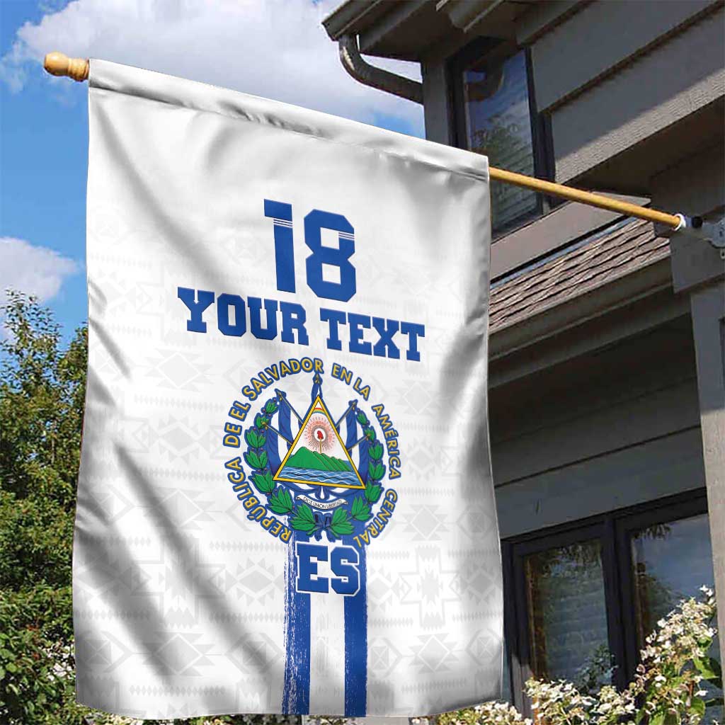 Custom El Salvador Football Garden Flag La Selecta Sporty Style - Wonder Print Shop