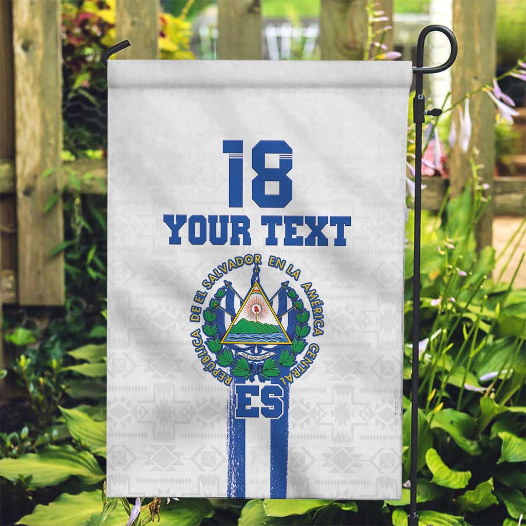 Custom El Salvador Football Garden Flag La Selecta Sporty Style - Wonder Print Shop