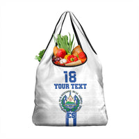 Custom El Salvador Football Grocery Bag La Selecta Sporty Style - Wonder Print Shop