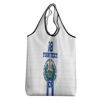 Custom El Salvador Football Grocery Bag La Selecta Sporty Style - Wonder Print Shop