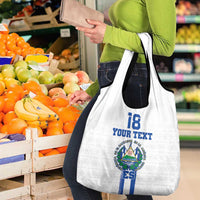 Custom El Salvador Football Grocery Bag La Selecta Sporty Style - Wonder Print Shop