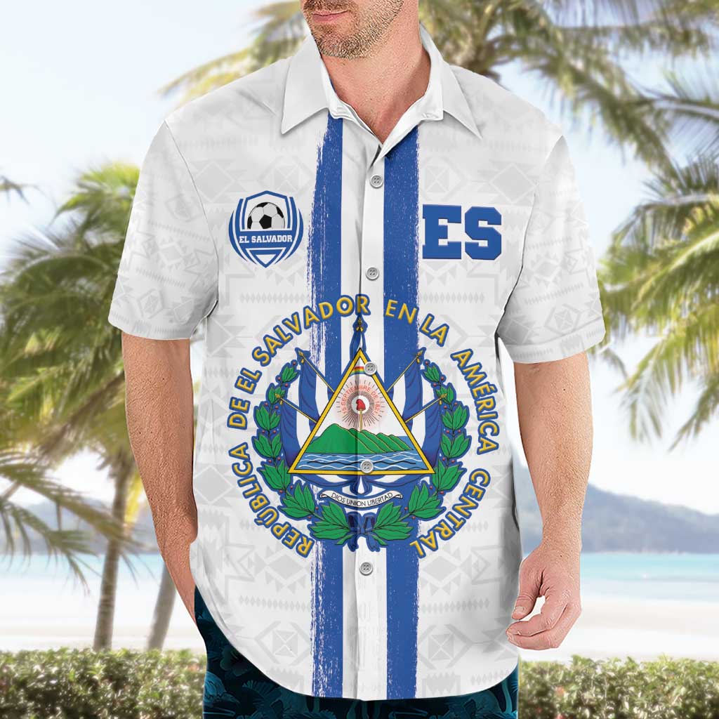 Custom El Salvador Football Hawaiian Shirt La Selecta Sporty Style - Wonder Print Shop