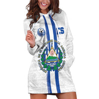 Custom El Salvador Football Hoodie Dress La Selecta Sporty Style - Wonder Print Shop