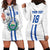 Custom El Salvador Football Hoodie Dress La Selecta Sporty Style - Wonder Print Shop