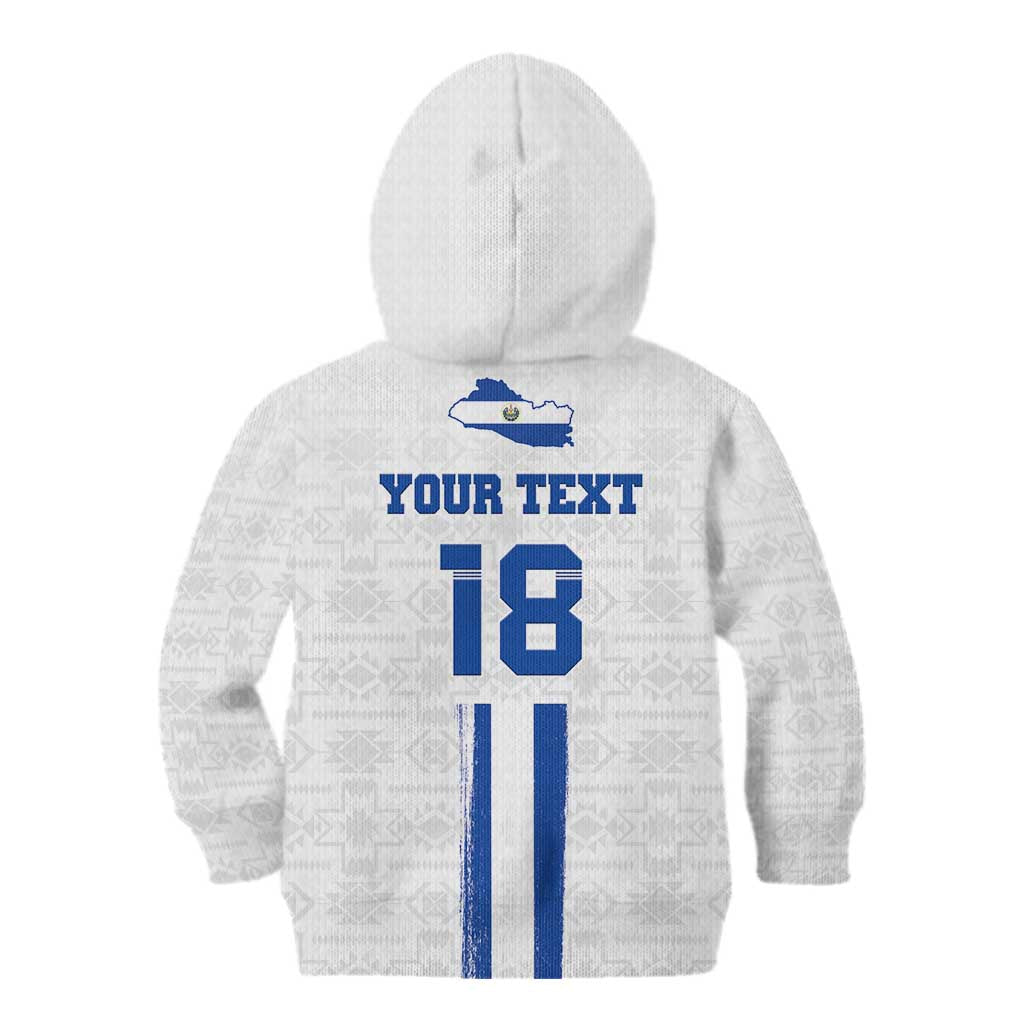 Custom El Salvador Football Kid Hoodie La Selecta Sporty Style - Wonder Print Shop
