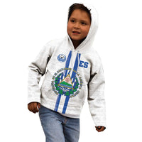 Custom El Salvador Football Kid Hoodie La Selecta Sporty Style - Wonder Print Shop