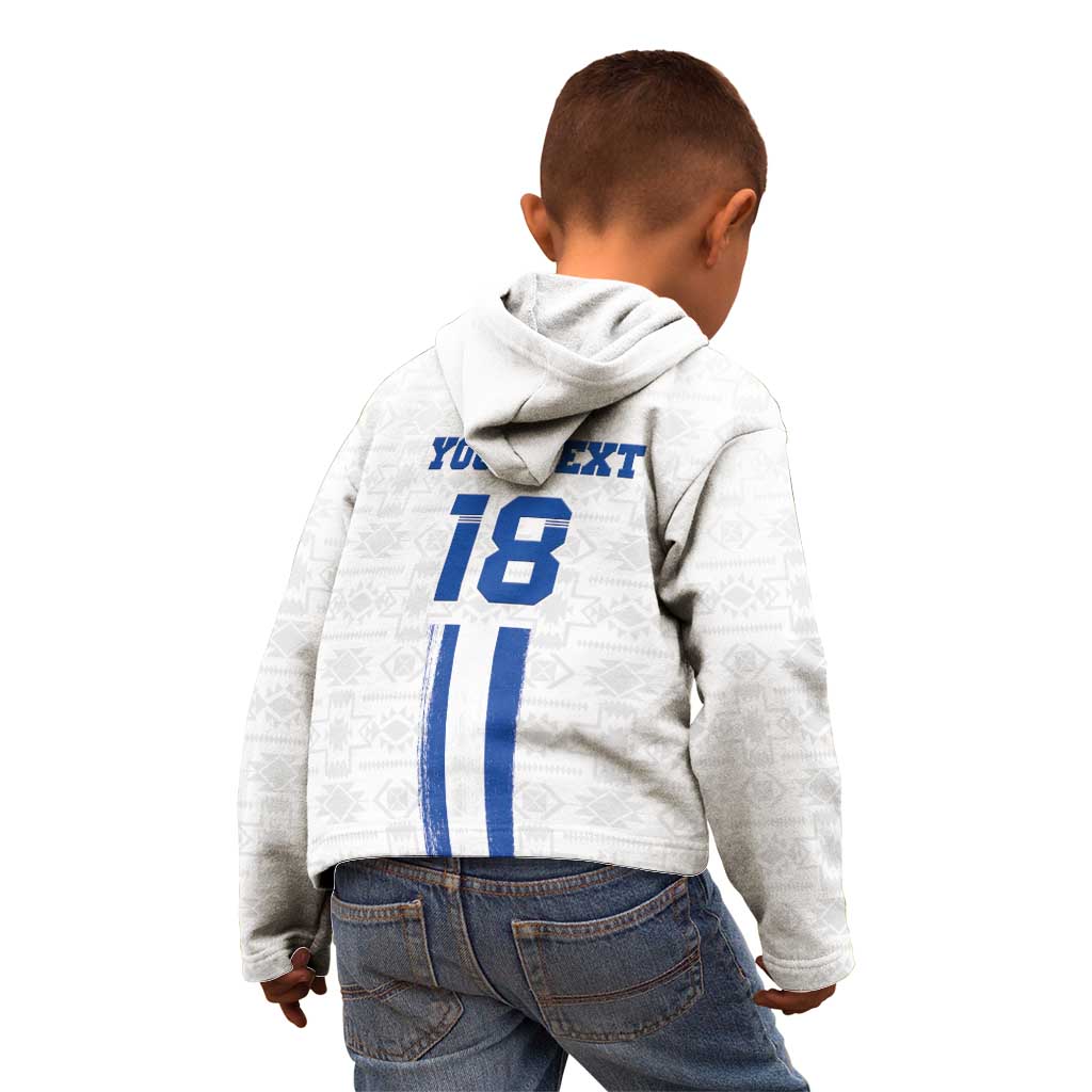 Custom El Salvador Football Kid Hoodie La Selecta Sporty Style - Wonder Print Shop