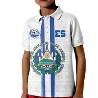 Custom El Salvador Football Kid Polo Shirt La Selecta Sporty Style - Wonder Print Shop