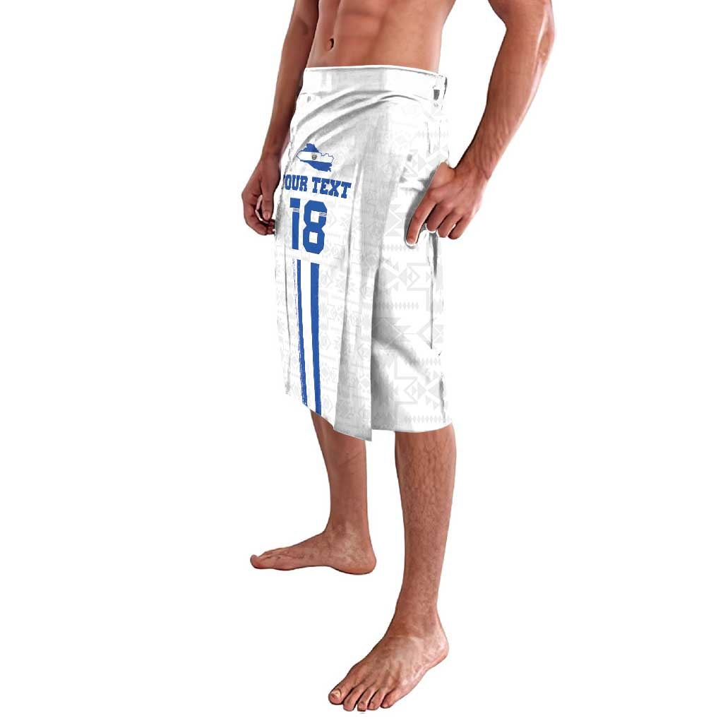 Custom El Salvador Football Lavalava La Selecta Sporty Style - Wonder Print Shop