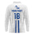 Custom El Salvador Football Long Sleeve Polo Shirt La Selecta Sporty Style - Wonder Print Shop
