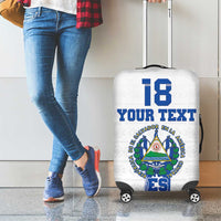 Custom El Salvador Football Luggage Cover La Selecta Sporty Style - Wonder Print Shop