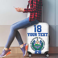 Custom El Salvador Football Luggage Cover La Selecta Sporty Style - Wonder Print Shop