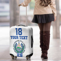 Custom El Salvador Football Luggage Cover La Selecta Sporty Style - Wonder Print Shop