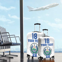 Custom El Salvador Football Luggage Cover La Selecta Sporty Style - Wonder Print Shop