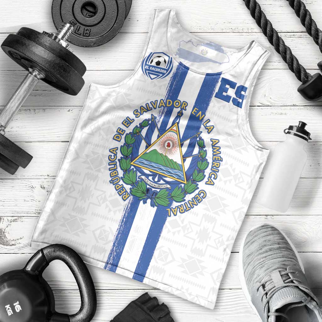 Custom El Salvador Football Men Tank Top La Selecta Sporty Style - Wonder Print Shop