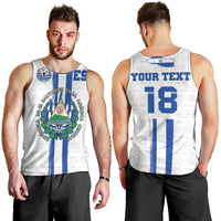 Custom El Salvador Football Men Tank Top La Selecta Sporty Style - Wonder Print Shop
