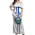 Custom El Salvador Football Off Shoulder Maxi Dress La Selecta Sporty Style - Wonder Print Shop