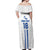 Custom El Salvador Football Off Shoulder Maxi Dress La Selecta Sporty Style - Wonder Print Shop