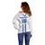 Custom El Salvador Football Off Shoulder Sweater La Selecta Sporty Style - Wonder Print Shop