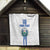Custom El Salvador Football Quilt La Selecta Sporty Style - Wonder Print Shop