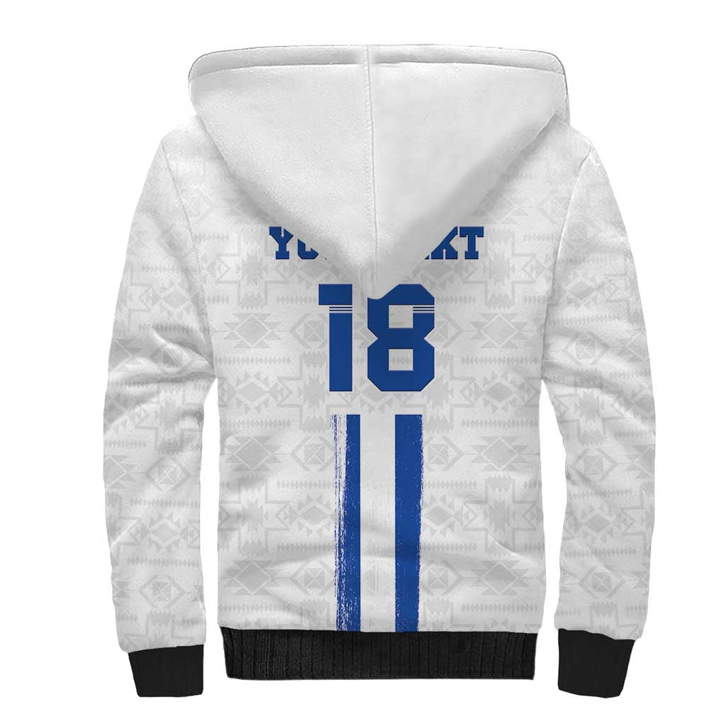 Custom El Salvador Football Sherpa Hoodie La Selecta Sporty Style - Wonder Print Shop