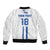 Custom El Salvador Football Sleeve Zip Bomber Jacket La Selecta Sporty Style - Wonder Print Shop