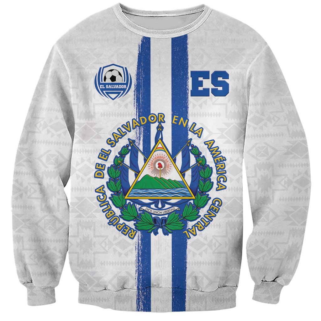 Custom El Salvador Football Sweatshirt La Selecta Sporty Style - Wonder Print Shop