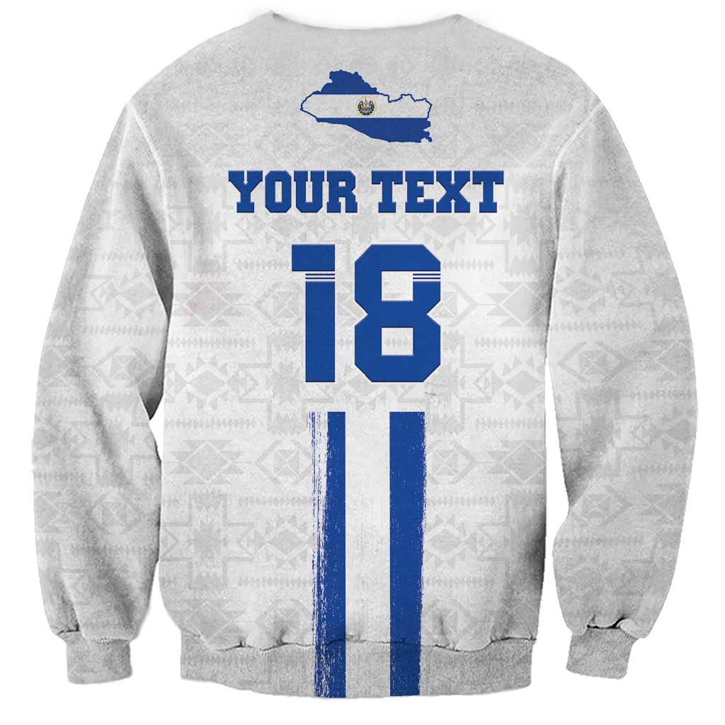 Custom El Salvador Football Sweatshirt La Selecta Sporty Style - Wonder Print Shop