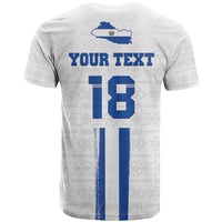 Custom El Salvador Football T Shirt La Selecta Sporty Style - Wonder Print Shop
