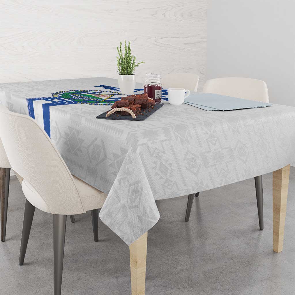 Custom El Salvador Football Tablecloth La Selecta Sporty Style - Wonder Print Shop