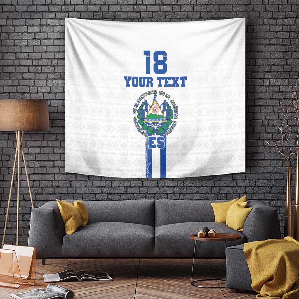 Custom El Salvador Football Tapestry La Selecta Sporty Style - Wonder Print Shop