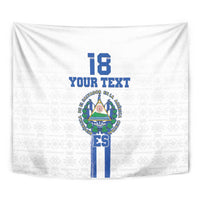 Custom El Salvador Football Tapestry La Selecta Sporty Style - Wonder Print Shop