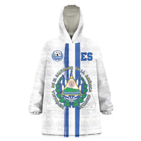 Custom El Salvador Football Wearable Blanket Hoodie La Selecta Sporty Style - Wonder Print Shop