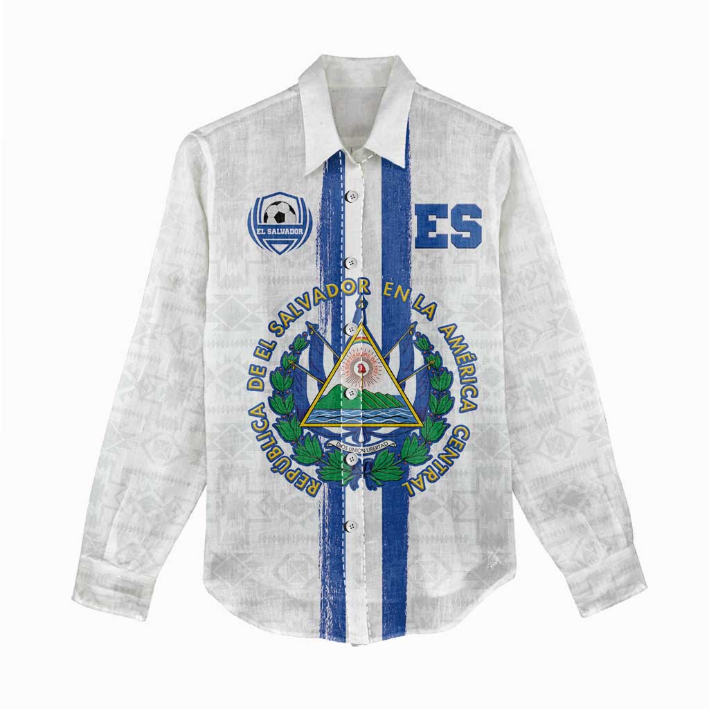 Custom El Salvador Football Women Casual Shirt La Selecta Sporty Style - Wonder Print Shop
