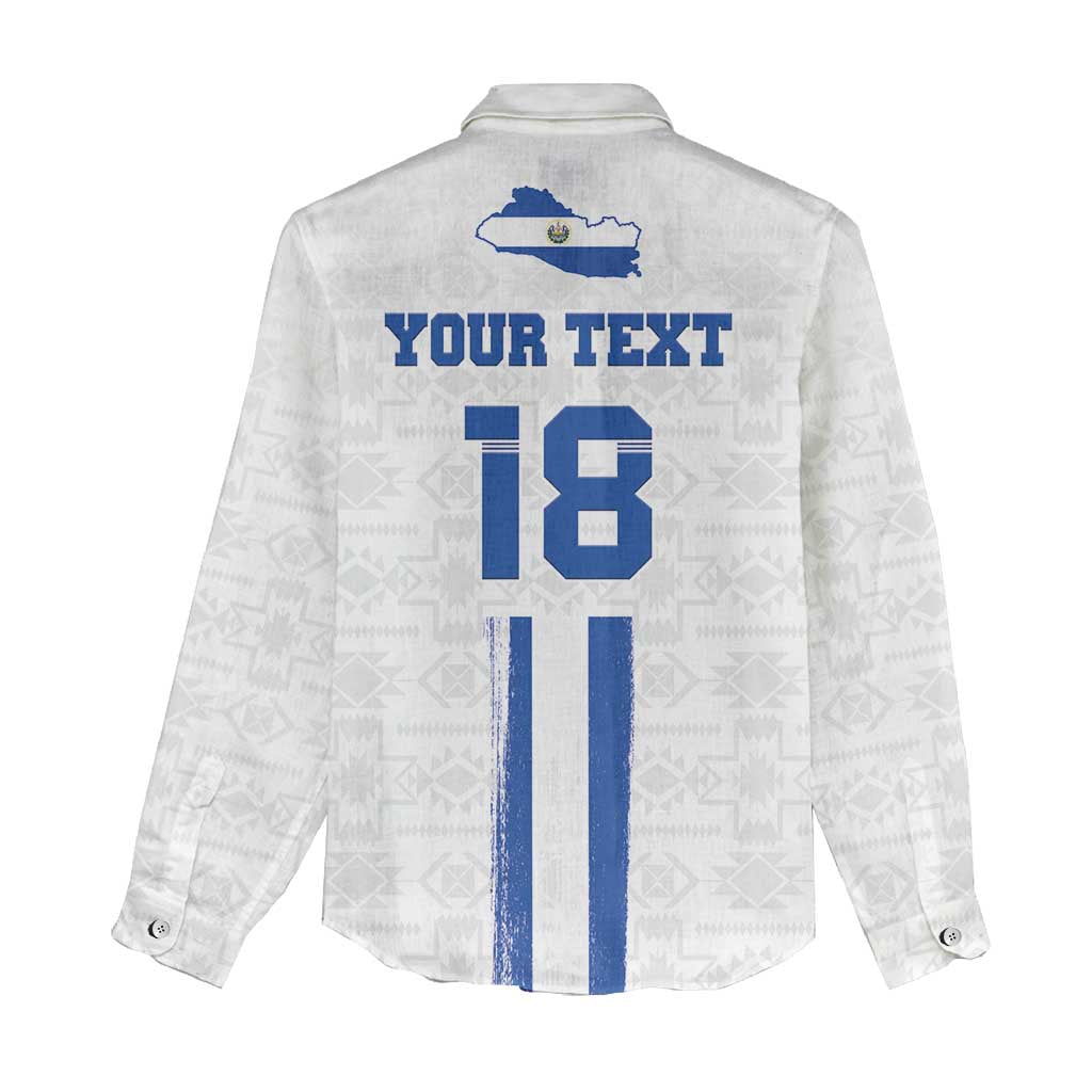 Custom El Salvador Football Women Casual Shirt La Selecta Sporty Style - Wonder Print Shop