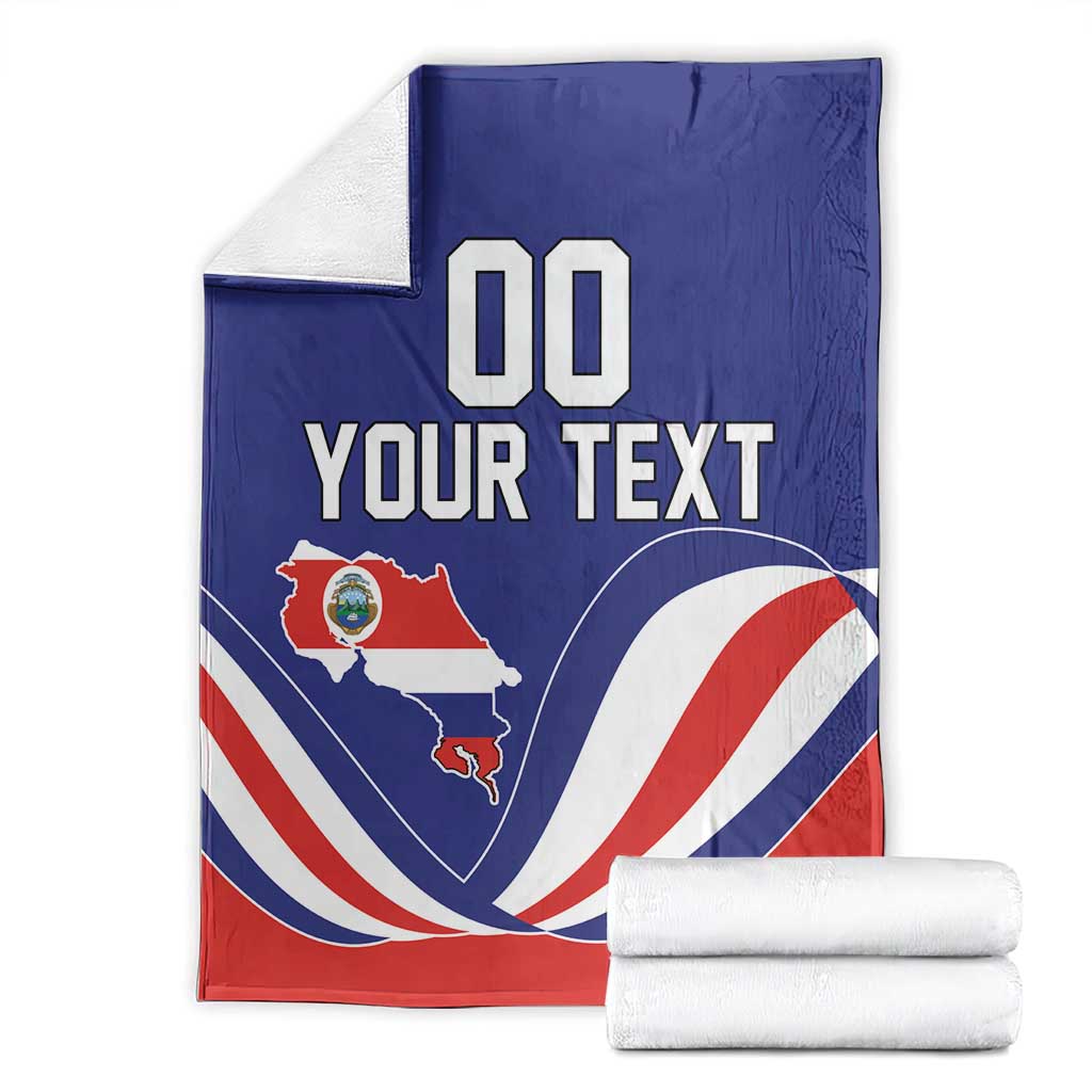 Custom Costa Rica Independence Day Blanket Turdus Grayi Bird With Coat Of Arms