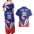 Custom Costa Rica Independence Day Couples Matching Off Shoulder Maxi Dress and Hawaiian Shirt Turdus Grayi Bird With Coat Of Arms - Wonder Print Shop