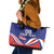 Custom Costa Rica Independence Day Leather Tote Bag Turdus Grayi Bird With Coat Of Arms - Wonder Print Shop
